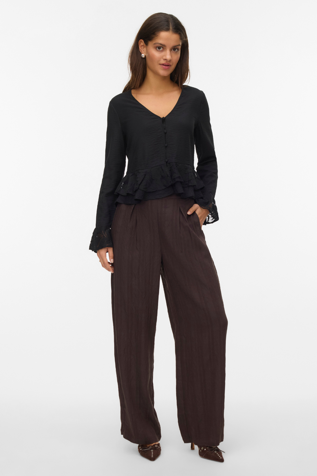 Irine Straight Pants - Chocolate Torte
