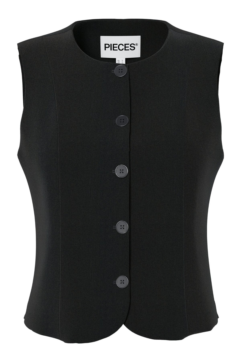 Kamil Fitted Vest - Svart