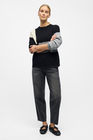 Ray Knit Pullover - Svart Sandshell