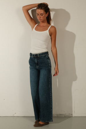 Amalia Jeans - Mellanblå