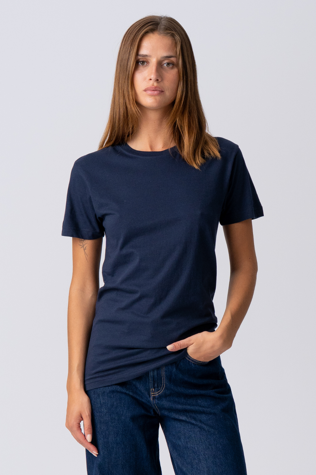 Basic Lätt T-shirt - Navy