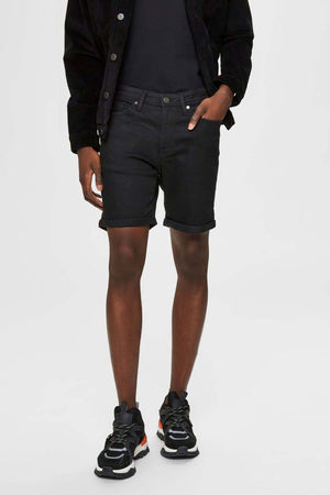 Performance Denim Shorts - Svart