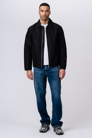 Short Zip Jacket - Svart