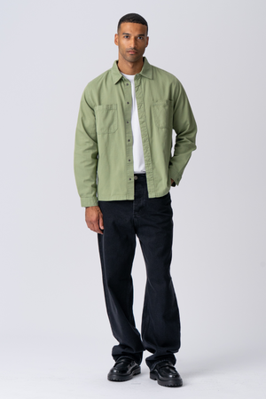 Alex Skjorta Regular Fit - Ljus Oliv