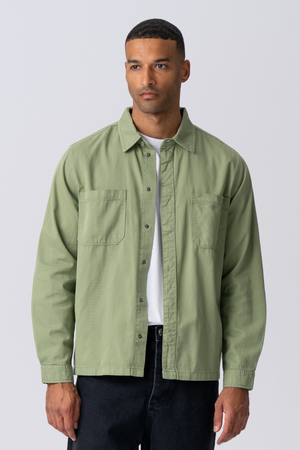 Alex Skjorta Regular Fit - Ljus Oliv