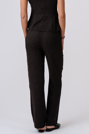 Aya Loose Pants - Brun