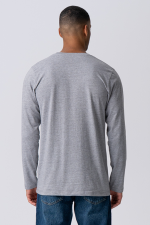 Basic Långärmad  Tee - Grå