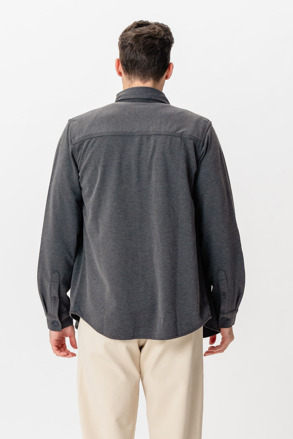 Performance Regular Overshirt - Kolgrå