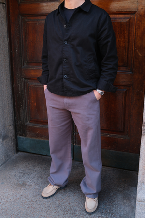 Straight Cotton Chino - Grå