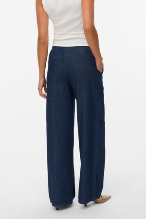 Rae Wide Jeans - Mörkblå Denim