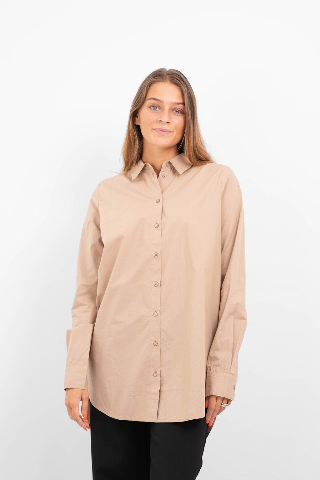 Jiva Långärmad Skjorta - Silver Mink