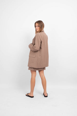 Size Oversized Blazer - Fossil