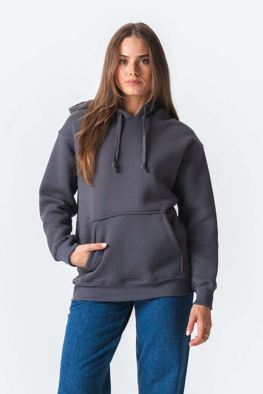 Stella Oversized Hoodie - Mörkgrå