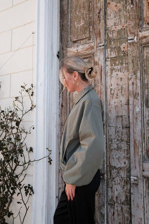 Ines Short Jacket - Khaki