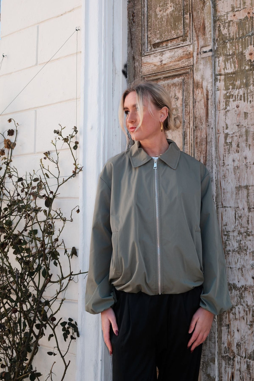 Ines Short Jacket - Khaki