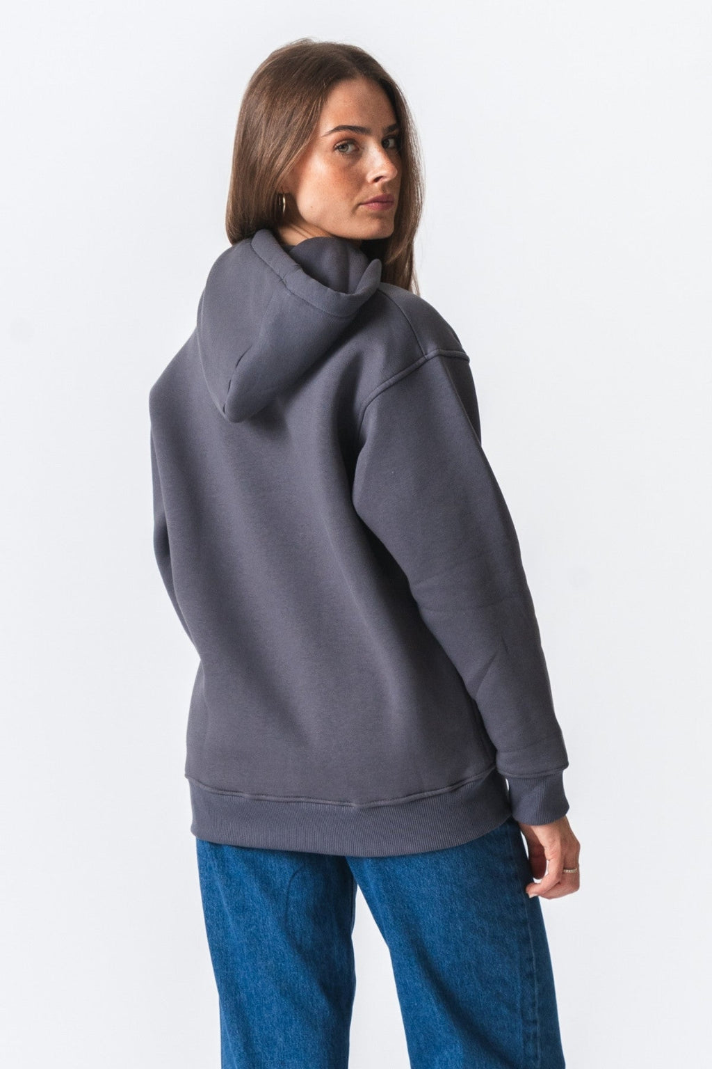Stella Oversized Hoodie - Mörkgrå
