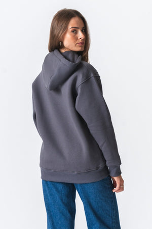 Stella Oversized Hoodie - Mörkgrå
