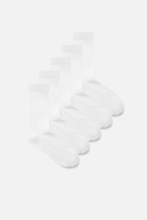 Heritage Tennis Socks 5-Pack - Vit