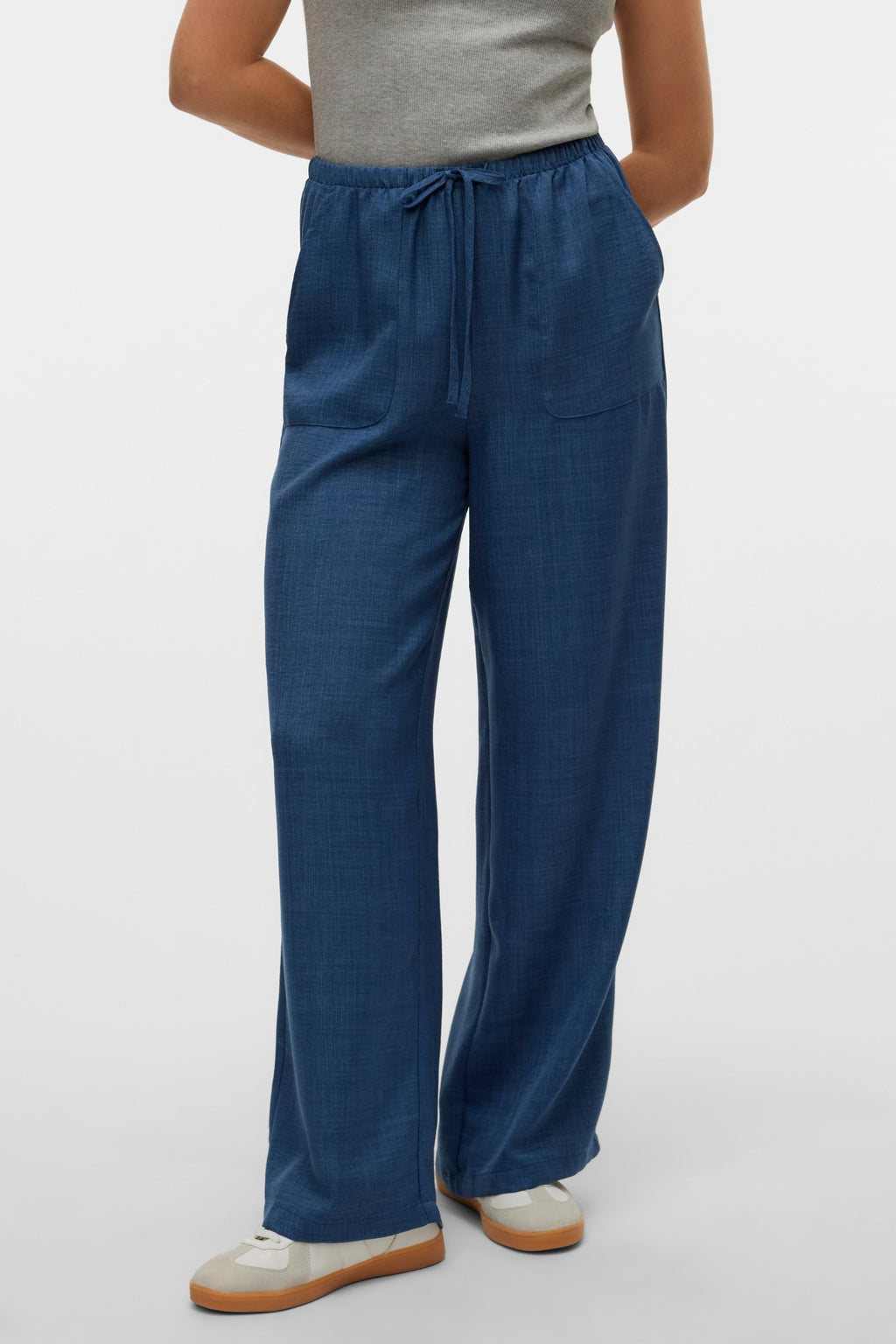 Melaney Loose Pant - Dark Denim Melange