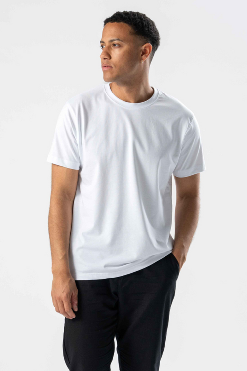 Regular T-shirt - Vit