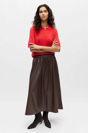 Debbie Stickad Piké - Poinsettia