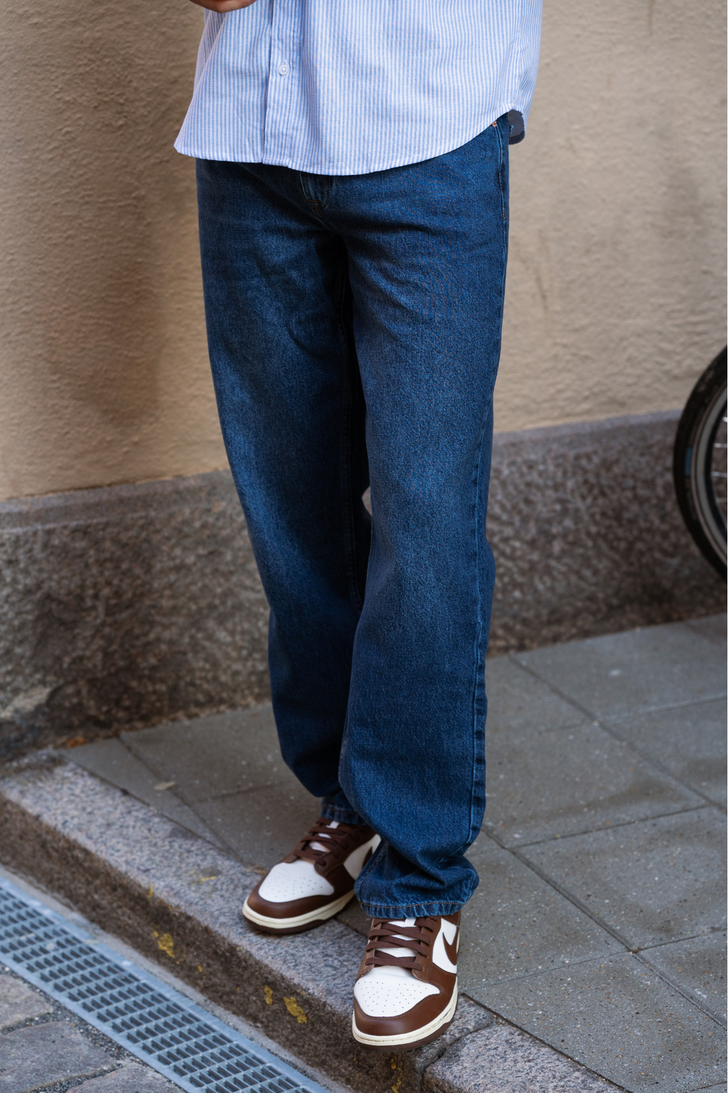 Relaxed Fit Jeans - Mörkblå Denim