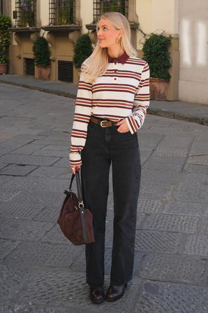 Nana L/S Polo Topp - Java