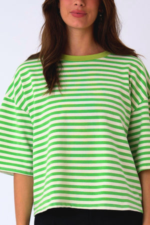 Zoe T-Shirt - Grön/Vit
