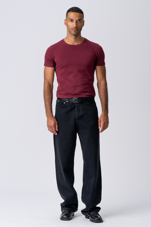 Muscle Tee - Vinröd