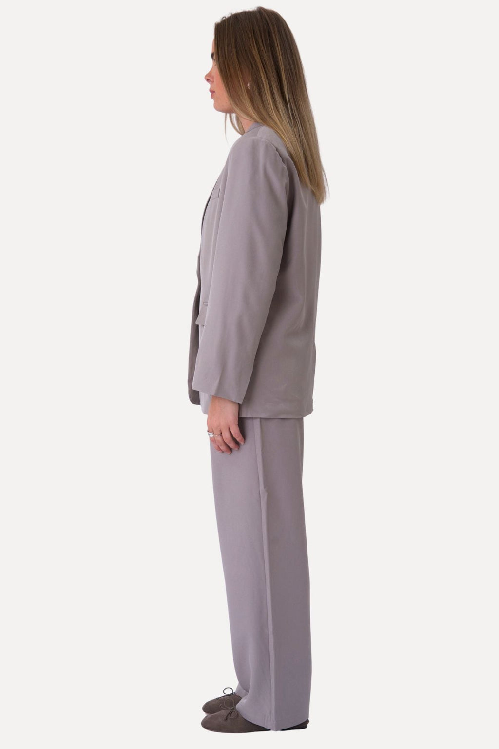 Oversized Kavaj - Grå