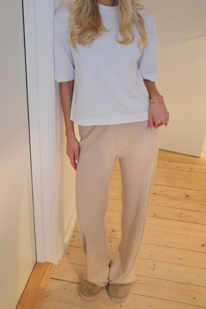 Ivy Knit Pants - Beige