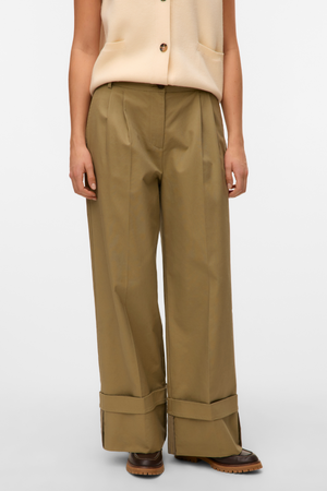 Kora Wide Fold Up Pants - Sjöjungfru