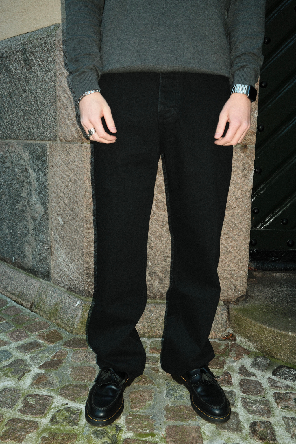 Baggy Jeans - Svart Denim