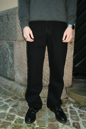 Baggy Jeans - Svart Denim