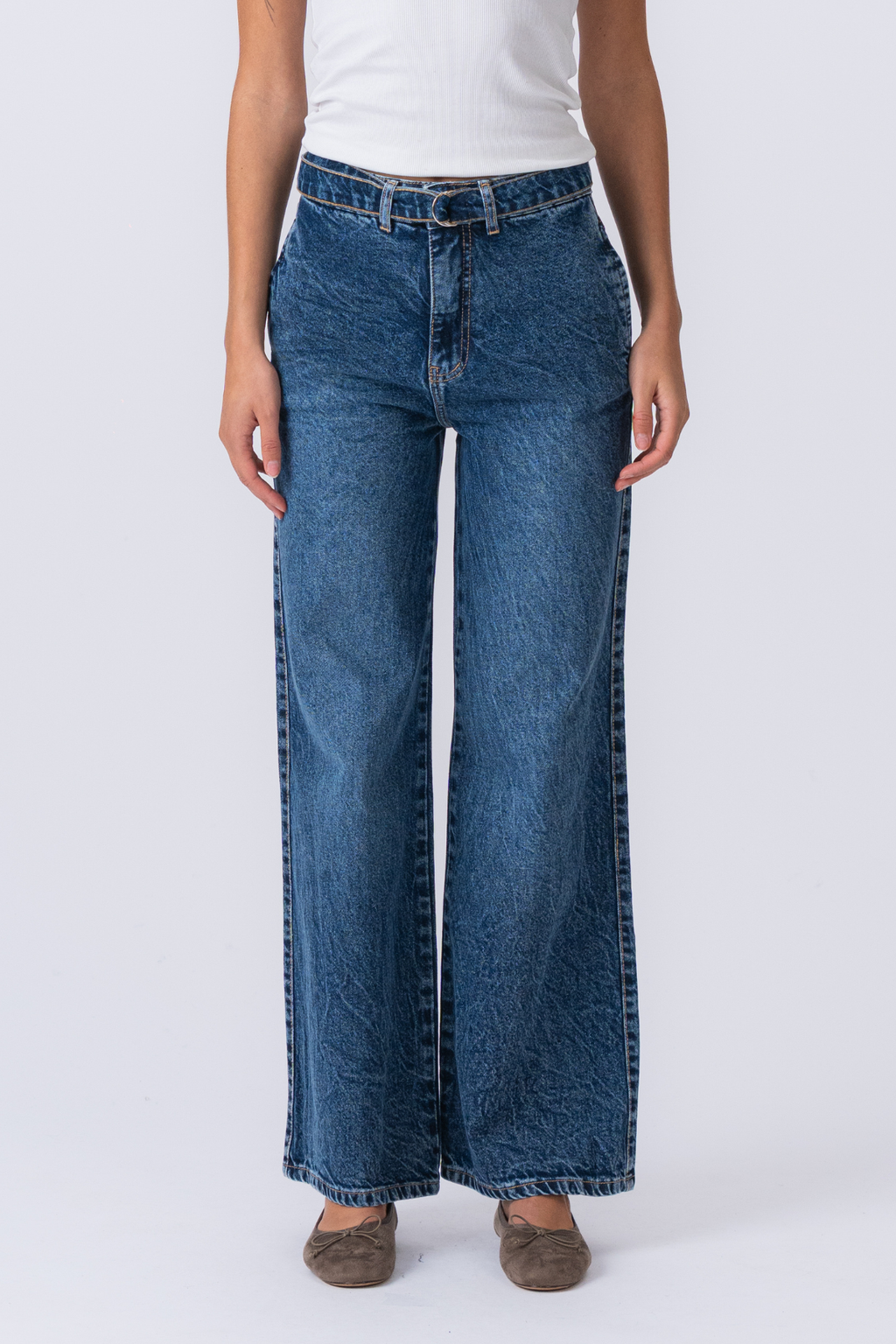 Amalia Jeans - Mellanblå