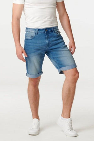 Performance Denim Shorts - Blå