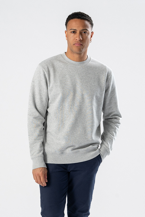 Sweatshirt Crewneck - Asgrå