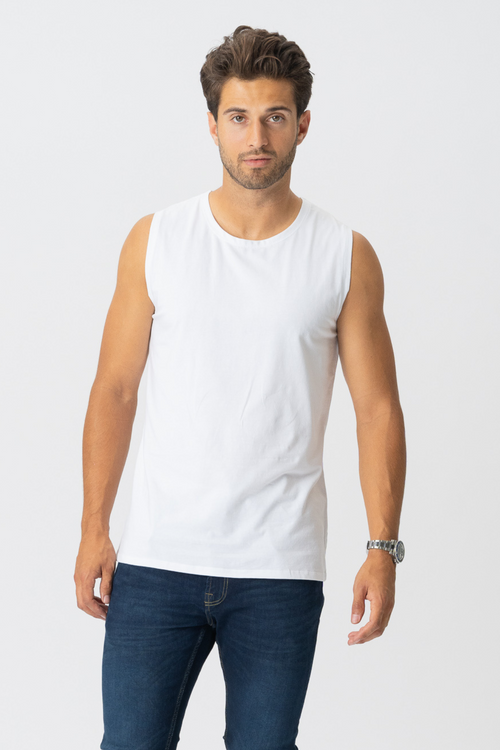 Sleeveless Tee - Vit