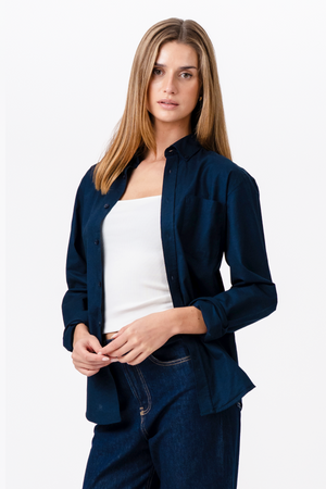 Boyfriend Oxfordskjorta - Navy
