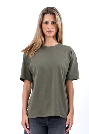 Heavy Boxfit Tee - Oliv