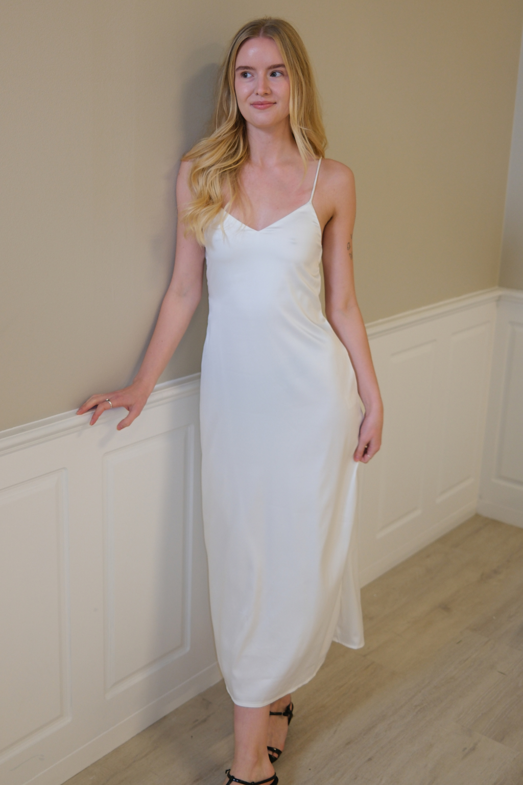 Elina Bandklänning - Vit