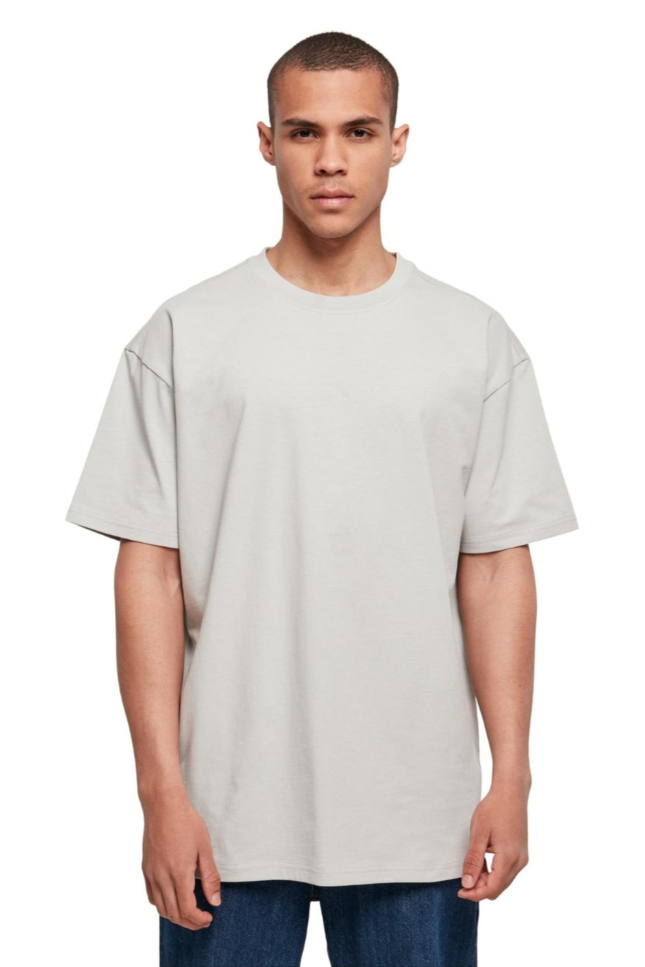 Heavy Oversized T-shirt - Ljus Asfalt