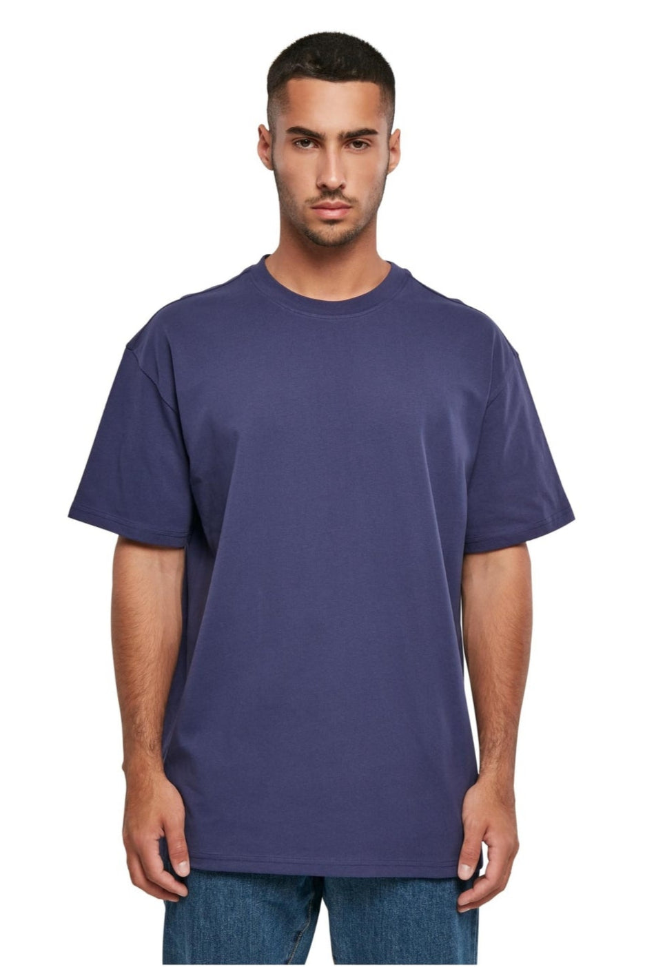 Heavy Oversized T-shirt - Ljus Marinblå