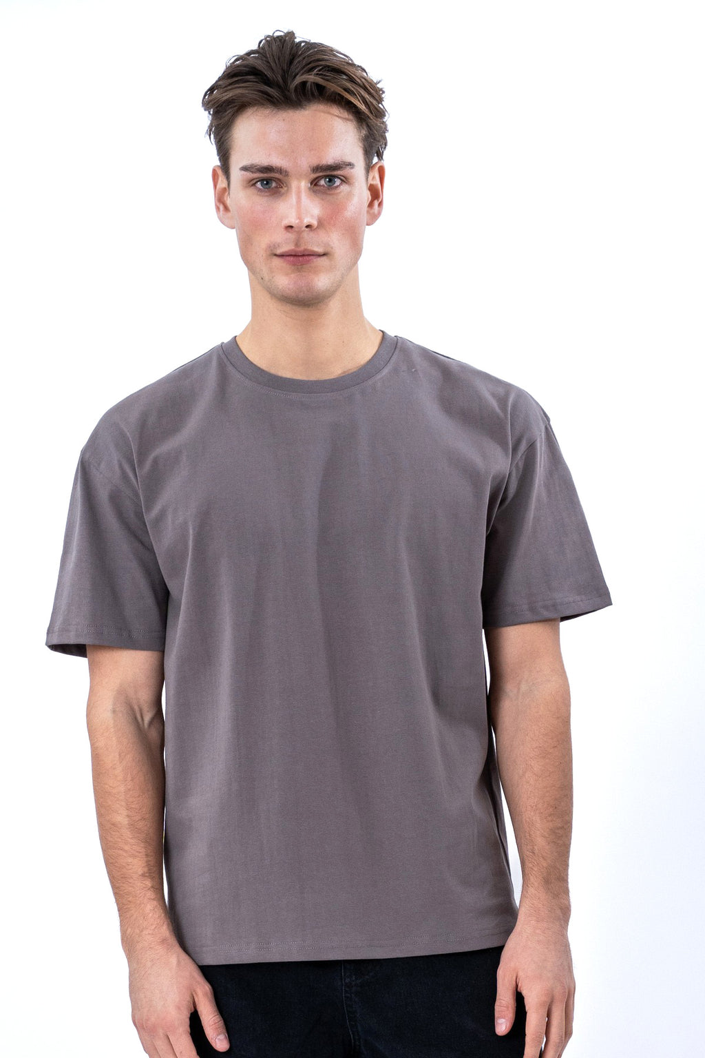 Heavy Boxfit Tee - Mörkgrå