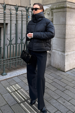 Kort Pufferjacka - Svart