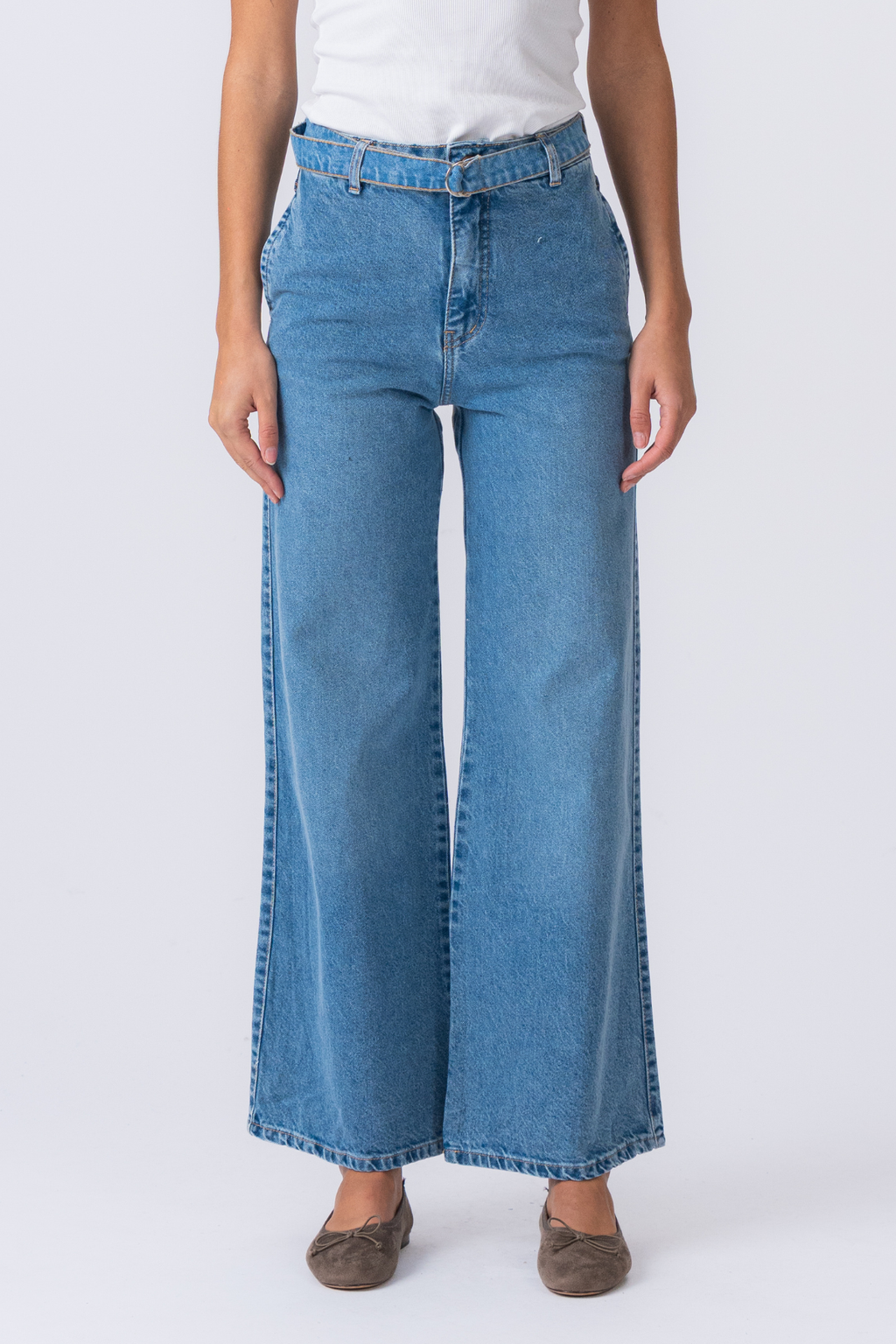 Amalia Jeans - Ljusblå