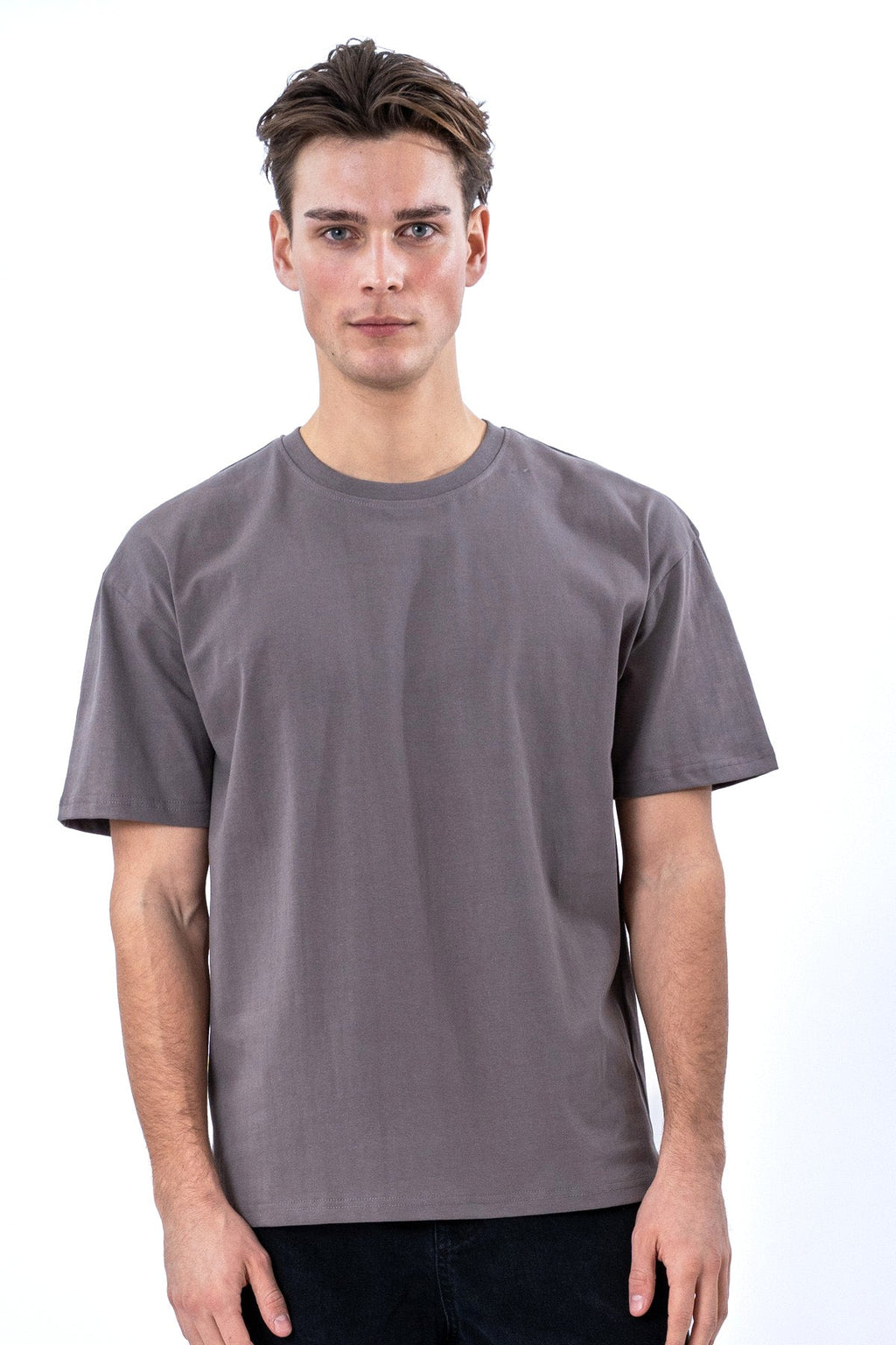 Heavy Boxfit Tee - Mörkgrå