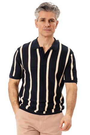 Otis Knit Polo - Navy