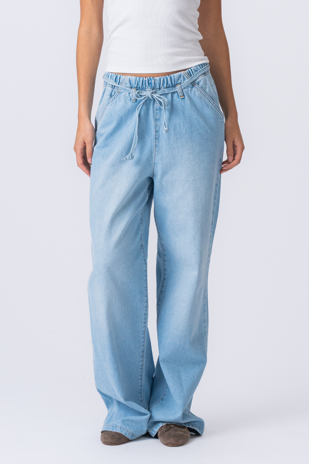 Nicole Baggy Jeans - Blå