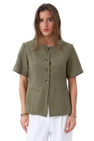 Isolde Blazer - Oliv